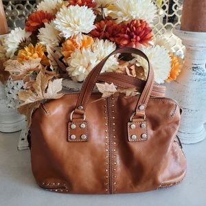Vintage Michael Kors Tan Satchel. Large bag. EUC